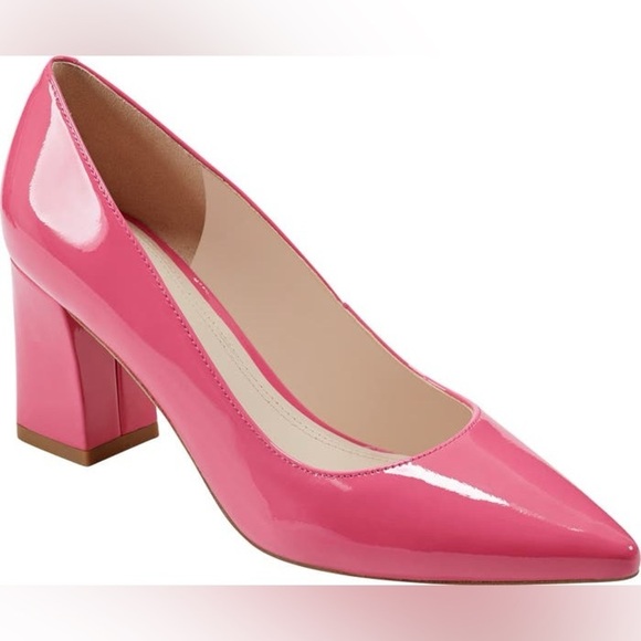 NWOB!! Marc Fisher - Zala Block Heel Pump - Dark Pink Patent - Size 5.5 - Picture 1 of 8